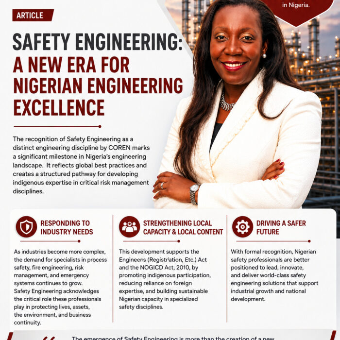 SAFETY ENGINEERING: A NEW ERA FOR NIGERIAN ENGINEERING EXCELLENCE
